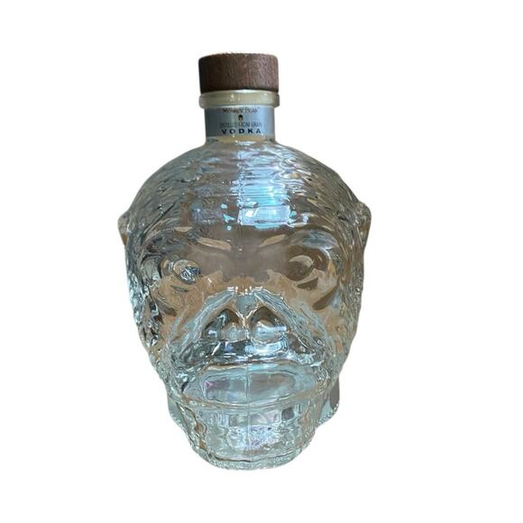 RARE Monkey Head Vodka 750ml Bottle Decanter EMPTY Primitive Decor - Picture 2 of 16